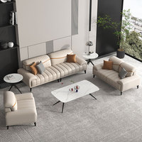 Liyu Leder hochwertige Bürosofa Möbel modern bequem und schön Büro Sofa-Set Möbel für Rezeption