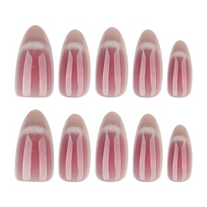 Juego de 24 <span class=keywords><strong>Uñas</strong></span> Postizas Acrílicas JL0693, Estilo Ojo de Gato Francés, Color Degradado, <span class=keywords><strong>Cortas</strong></span>, Almendradas, <span class=keywords><strong>Uñas</strong></span> Artificiales Personalizables - Product Image 5