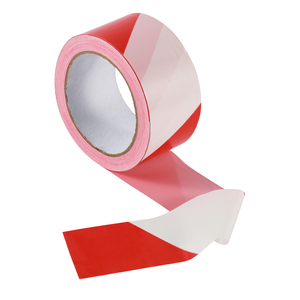 Chất Lượng Cao PVC 75Mm * 200M Không Dính Dải Màu Đỏ Và Trắng Rào Cản Cảnh Báo Nguy Hiểm Caution Rào Cản Băng - Product Image 1