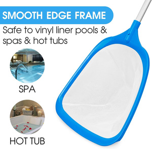 Alat Penyapu Daun Kolam Renang Rhonda Hot Tub Spa dengan Tiang Aluminium 12'' dan Jaring Ultra Halus Ringan untuk Kolam Renang Kecil - Product Image 2