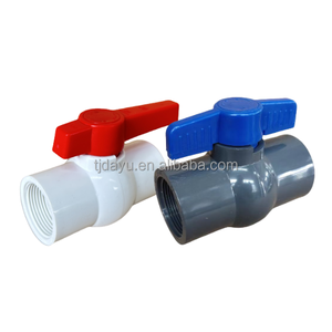 모든 크기 PN16 EPDM 좌석 도매 가격 블루 그레이 핸들 <span class=keywords><strong>PVC</strong></span> 싱글 더블 트루 유니온 볼 밸브 수동 2 방법 - Product Image 6