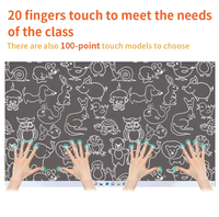 Tableau blanc interactif intelligent 4K UHD de 55 à 110 pouces pour salle de classe et réunions, OEM ODM