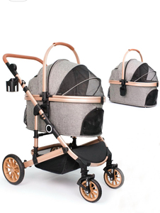 Poussette de luxe en aluminium pour animaux de compagnie, poussette pour chien, grande poussette portable pour animaux de compagnie, poussette légère pour chien, poussettes pour animaux de compagnie - Product Image 3