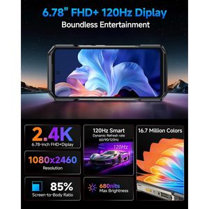 Teléfono Resistente Ulefone Armor 27 Pro 5G, 24GB 256GB, 10600mAh, 120Hz, Android 15, Smartphone para Juegos - Product Image 6