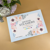 Coffret Cadeau de Tablettes de Douche Effervescentes Biologiques Vegan à la Menthe Poivrée, Parfumées et Relaxantes, de Luxe OEM