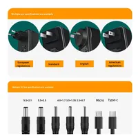 Adaptateur secteur mural 36W pour le Royaume-Uni, matériau ABS, chargeur rapide PD, ports AC/DC pour appareils électroniques mobiles, modèle Zhongli, fabriqué en Chine
