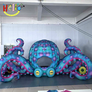 Túnel Inflable de Pulpo con Degradado Azul y Morado Personalizado para Parques Acuáticos y Decoración de Fiestas Temáticas Subacuáticas - Product Image 1