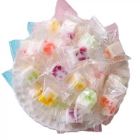 Hot verkopende creatieve melkzuurbacteriën-sap fruit snoep zuur smaak mango multicolor kubusvormige gummy