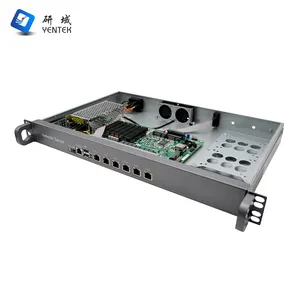 1U Server Pfsense Appliance Intel J4125 J1900 Quad Core 6 Lan RJ45 Port Ikuai Router os Industrielles Netzwerk Server Firewall PC