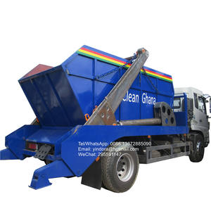 รถบรรทุกขยะไฮดรอลิกแบบยกท้าย ตงฟง 4x2 6 ล้อ 10 ตัน 12 ตัน สำหรับยกตู้คอนเทนเนอร์และถังขยะ - Product Image 1