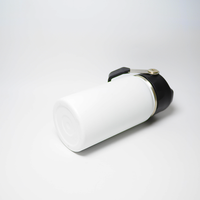Bouteille d'eau portable personnalisée avec logo, anti-fuite, avec paille et poignée, pour les voyages en plein air, 350 ml, double paroi isolée
