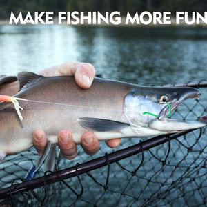 เบ็ดตกปลาเหล็กกล้าคาร์บอนสูงสีเขียวเรืองแสง OEM 10 ชิ้น แบบวงกลม ปลายแหลม มีเงี่ยง ขนาด 1/0 # -10/0 #   ตกปลาคาร์พและปลากะพง - Product Image 5