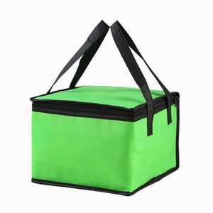 Sac isotherme personnalisé avec logo, fermeture éclair, en non-tissé et feuille d'aluminium, pour livraison de repas à emporter - Product Image 1