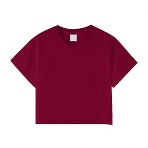Custom 2025 Summer Women's Casual Crop <b>Top</b> Comfortable <b>Loose</b> Short Sleeve T-shirt <b>Tops</b> Personalized Crop <b>Top</b> for Women - Product Image 3