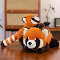 Noël Animal En Peluche Jouet Rouge Panda Doux Coussin Poupée En Peluche Animal En Peluche Jouet En Gros Personnalisé