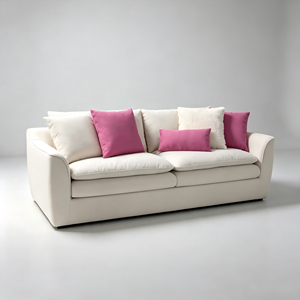 Modern Modular Apartment Velvet Sectional Sofa Set Stainless Steel Legs High-Density <b>Foam</b> Straight-Line Design Hotel/Villa - Product Image 1