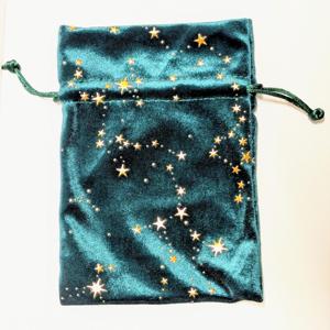 Pochette personnalisée en velours étoilé doré avec cordon de serrage, blanc/rose, taille personnalisée, sac cadeau <span class=keywords><strong>Tarot</strong></span>, sac de rangement style céleste, sérigraphie - Product Image 6