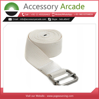Ceinture de yoga en coton de qualité supérieure, personnalisée, pour la remise en forme, fabriquée en Inde, disponible en gros