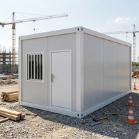 Maison conteneur préfabriquée de 20 pieds, modulaire, portable, pour bureau sur chantier, logement pour travailleurs