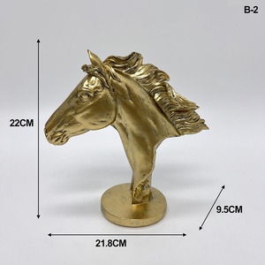 Statua di Cavallo all'Ingrosso, Scultura Moderna a Forma di Testa di Cavallo, Oggetti Decorativi di Lusso per <span class=keywords><strong>Soggiorno</strong></span>, Ufficio, Ingresso - Product Image 5