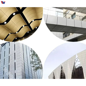 Système de façade murale en aluminium moderne pour bâtiments, murs extérieurs personnalisés pour bureaux commerciaux et hôtels - Product Image 4