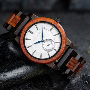 Montre à quartz personnalisée pour hommes, style classique de luxe ETA, haute qualité, étanche, en bois, avec affichage du cadran et pointeur à bas quantité minimale de commande, livraison directe - Product Image 5