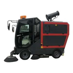 Industrial Automatic Floor Sweeper Machine Ride On Electric Street Road Sweeper