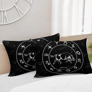 LEO <span class=keywords><strong>ZODIAC</strong></span> Trọng lượng nhẹ Quilted <span class=keywords><strong>bedding</strong></span> <span class=keywords><strong>Set</strong></span> tất cả các lứa tuổi 1 Comforter & 2 pillowcases với được trang bị Ga Trải Giường & coverlets cho mùa hè - Product Image 4