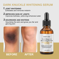 Sérum éclaircissant pour les genoux, les coudes et les articulations des doigts OEM ODM Dark Knuckle, à base de niacinamide et d'acide tranexamique, traitement éclaircissant pour le corps
