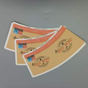 วัสดุสำหรับทำถ้วยกระดาษเคลือบ PE สองชั้น เกรดอาหาร พิมพ์โลโก้ตามสั่ง กันน้ำ เป็นมิตรกับสิ่งแวดล้อม ใช้สำหรับขนม/บะหมี่/สลัด - Product Image 5