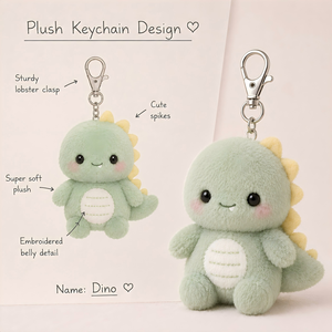 Gantungan Kunci & Mainan Plush Super Lembut Kustom Berkualitas Premium Desain Serbaguna untuk Semua Acara - Product Image 1