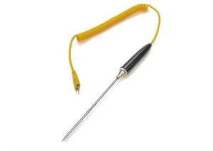 IP67 водонепроницаемый силиконовый 3-проводной датчик температуры <span class=keywords><strong>Pt100</strong></span> RTD зонд с игольчатым концом пластиковая ручка 316L стержень для пищевых продуктов OEM - Product Image 3