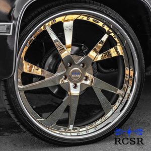 Jantes forgées RCSR Gold Rose Sliver à cinq branches, design 6x139.7, 22, 24, 26, 28, 30 pouces, jantes à déport profond, jantes Forgiatos - Product Image 6