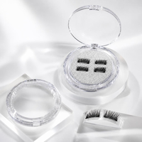 Faux cils faciles à poser, micro-cils magnétiques, 5 paires, aspect naturel, imperméables, kit d'eye-liner et de cils magnétiques, vente en gros