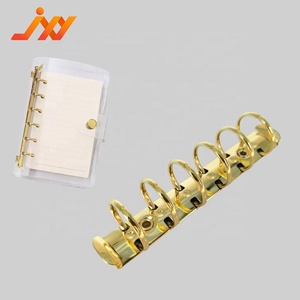 Kim loại chất kết dính Vòng cơ chế A7 6 nhẫn rời Lá Chất kết dính Clip O hình kim loại chất kết dính vòng Phụ kiện cho kế hoạch Tạp Chí noteboo - Product Image 1