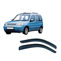 Deflectores de Ventana Laterales y Protectores de Lluvia para CITROEN BERLINGO M49 M59 1996-2012, Acrílico Translúcido Engrosado con Adhesivo