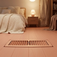 Grille de ventilation au sol en plastique ABS 300x100mm SV 3010 rose pour système de ventilation