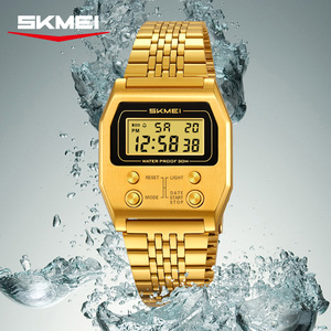 Montre-bracelet numérique étanche à LED en acier inoxydable de <span class=keywords><strong>sport</strong></span> tendance <span class=keywords><strong>SKMEI</strong></span> 2460 pour hommes Reloj Hombre - Product Image 3
