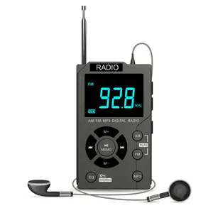 Multiband Bedroom Music Digit Radio Multi-Functional 600mAh Rechargeable Multifunction Household Walkman MP3 Player Radio AM FM