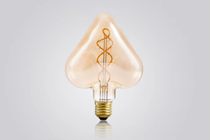 Edison AC E27 a forma <span class=keywords><strong>di</strong></span> cuore lampadina decorativa a filamento morbido a doppio avvolgimento lampada in vetro B22/E26 <span class=keywords><strong>per</strong></span> matrimonio solare amore tema - Product Image 3