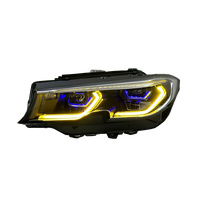 Phares avant laser SJC pour BMW Série 3 320i 325i 330i 2018-2022 G28 G20, phares jaunes/blancs DRL LED modifiés