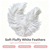 Jouet anti-morsure pour chat avec plume et clochette, sûr, pour jeu quotidien en intérieur, divertissement pour chatons, vente en gros, jouet d'exercice anti-ennui pour chat
