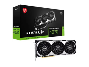 For CeFore RTX 4070 VENTUS 3X E OC 12G PCI Express DDR6/GDDR6 192 Bit 2490MHz Core Clock Desktop <b>Graphics</b> <b>Card</b> New 1 Year - Product Image 5
