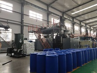 Machine de moulage par soufflage de tambour à anneau en L à Double couche, baril chimique en plastique, litres Hdpe 200l, 220 litres, 55 gallons