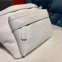 Sac banane unisexe en cuir véritable pour homme