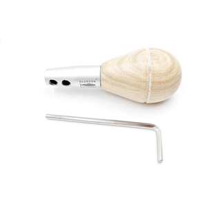 Manche de graveur réglable Glardon Vallorbe suisse, anti-roulement, en forme de poire, en bois, avec double vis, pour outils de gravure de bijoux - Product Image 3