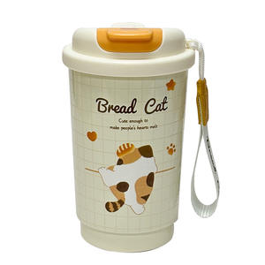 Gobelet isotherme 316 avec motif chaton mignon, portable, pour étudiants et enfants, avec bec verseur direct - Product Image 1
