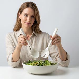 Resin <b>Salad</b> Servers Set Eco-Friendly Dishwasher Safe Manual <b>Salad</b> <b>Tools</b> - Product Image 1
