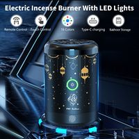 Vente en gros de coffrets cadeaux de brûleurs Bakhoor en métal moderne brûleur d'encens Bakhour noir