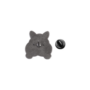 Pin Enamel Lunak Motif Anjing Corgi Berkaki Pendek dan Berwibawa Besar untuk Promosi Toko Hewan Peliharaan dan Souvenir Pesta Anjing - Product Image 2